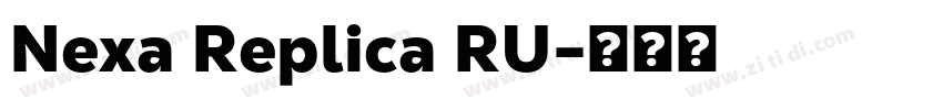 Nexa Replica RU字体转换